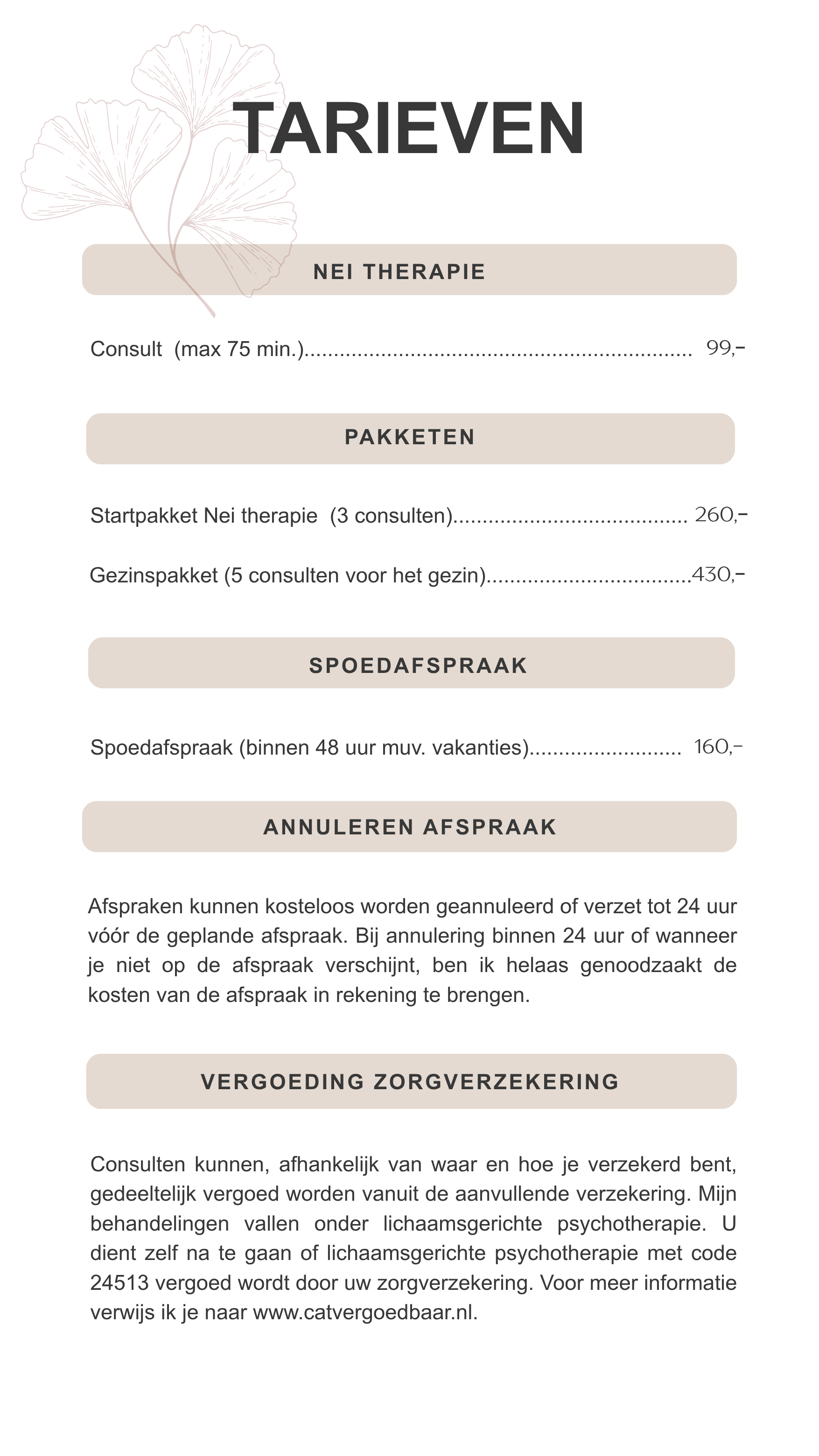 Tarieven